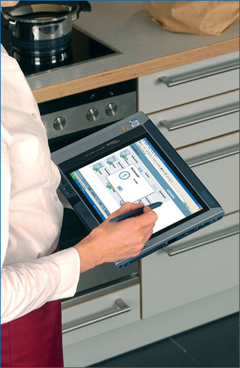 Siemens Serve@Home Bedienung der Haushaltsgeräte über Tablet-PC und W-Lan